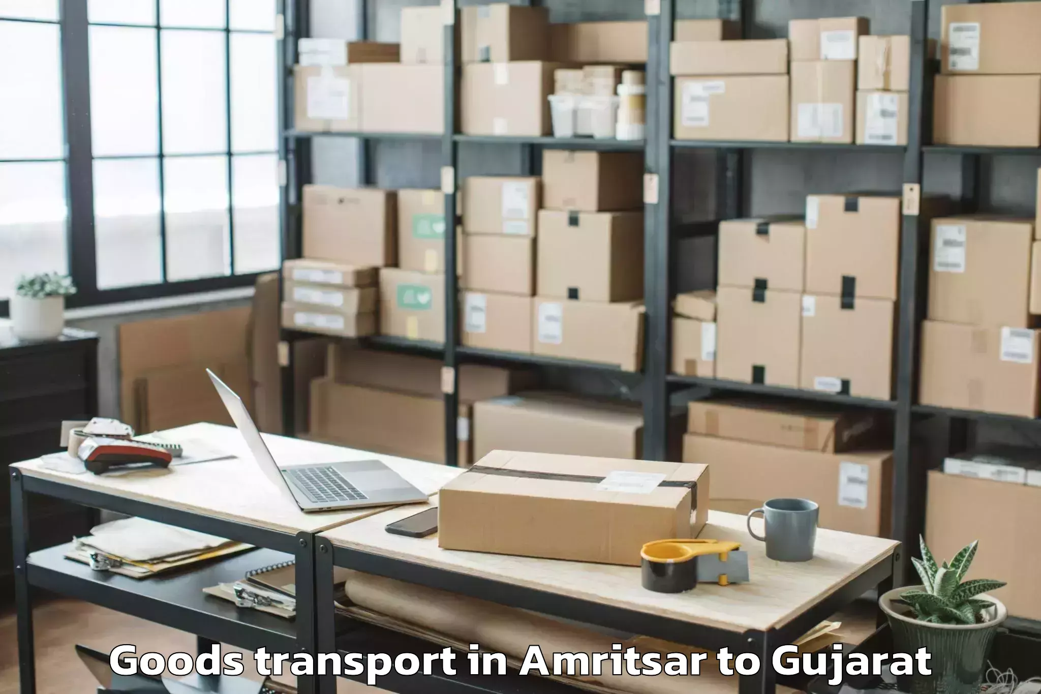 Book Amritsar to Amroli Goods Transport